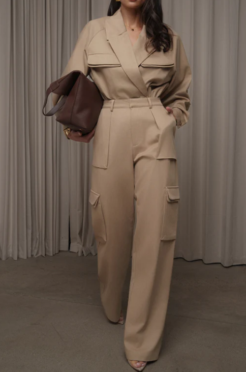 Chic Cargo Pants Set