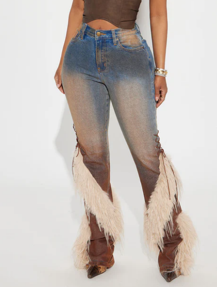 Fab Faux Fur Jeans