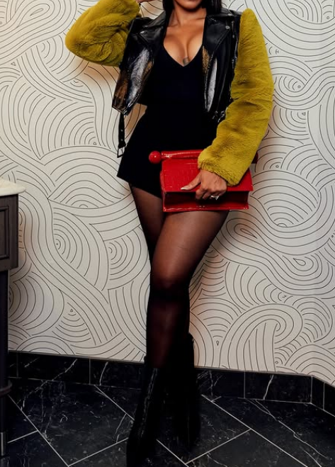 Fab Faux Fur Leather Jacket