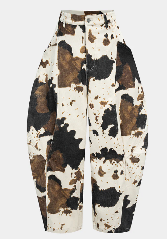 Fancy Brown Cow Pants