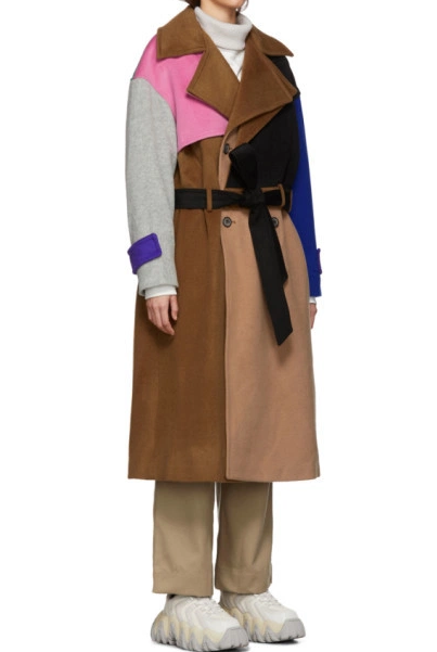 Statement Contrast Long Coat