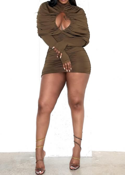 Olive Sexy Slim Dress