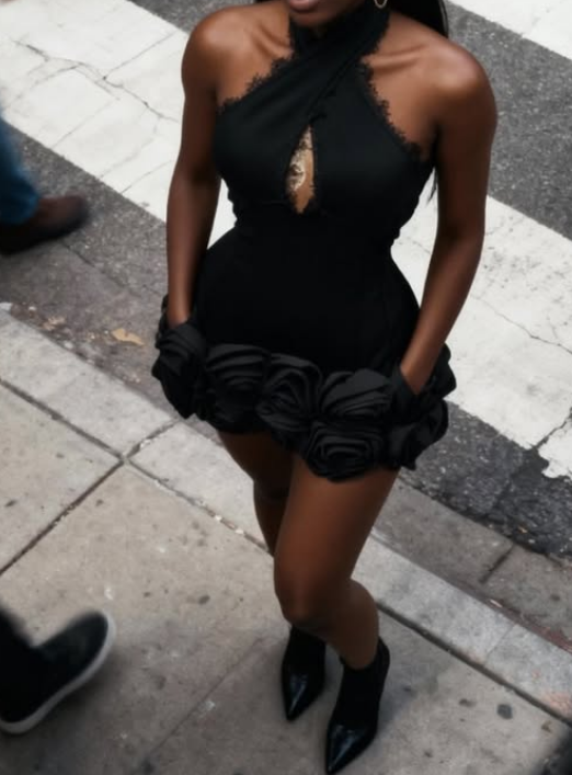 Crush Lace Flower Dress