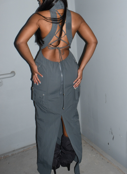 Statement Cargo Maxi Dress