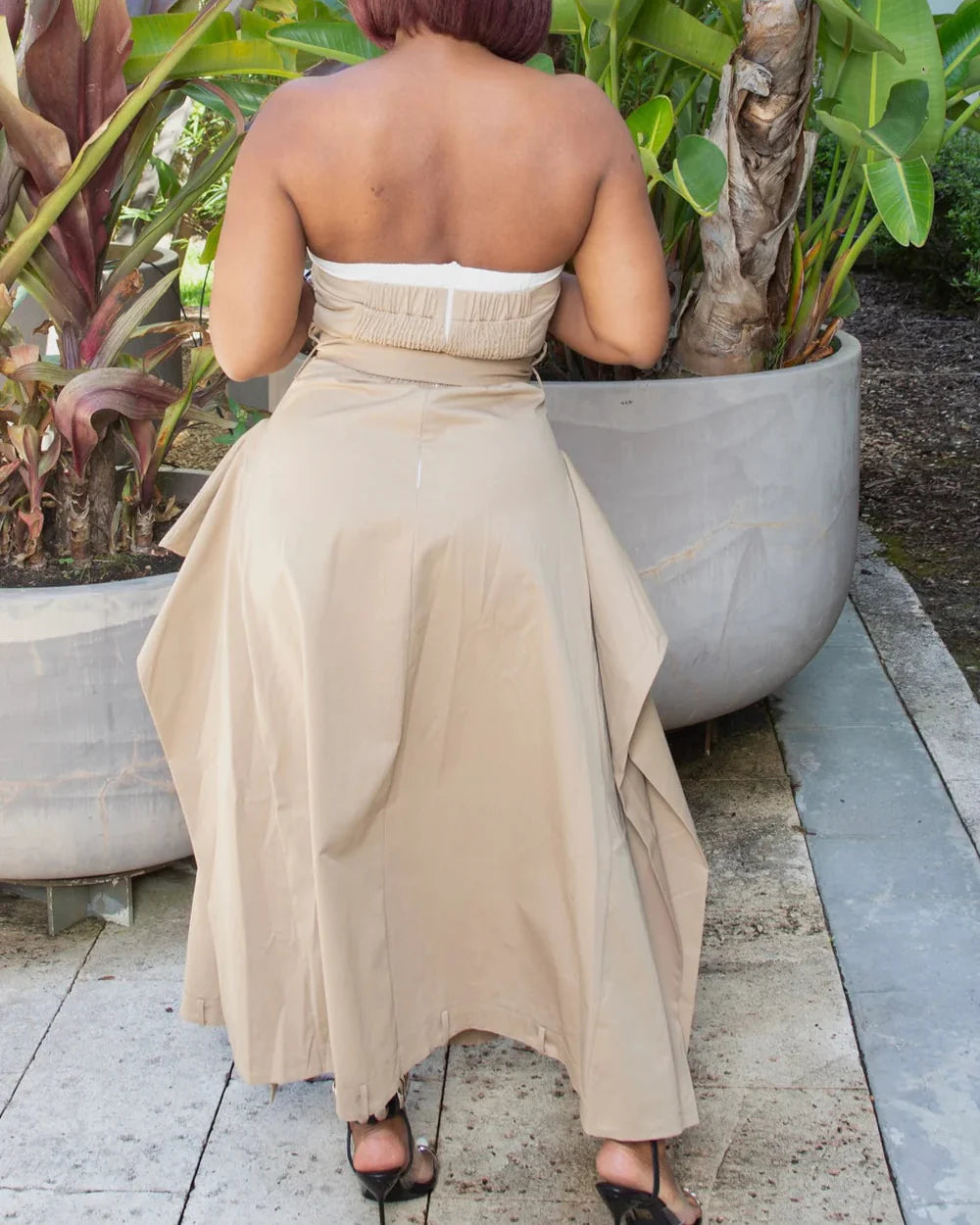 Davida Press Play Button Up Maxi Dress