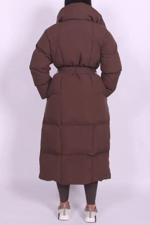 Longline puffer Brown