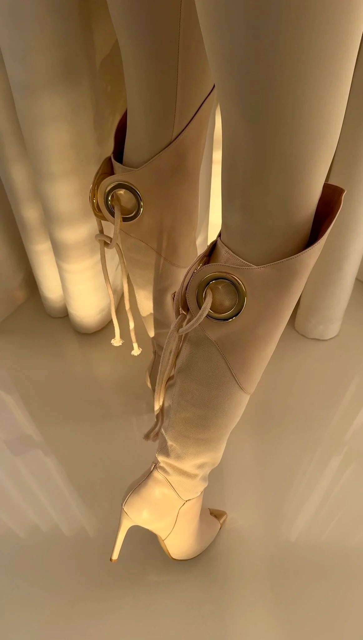 Ring Detail Stiletto Boots