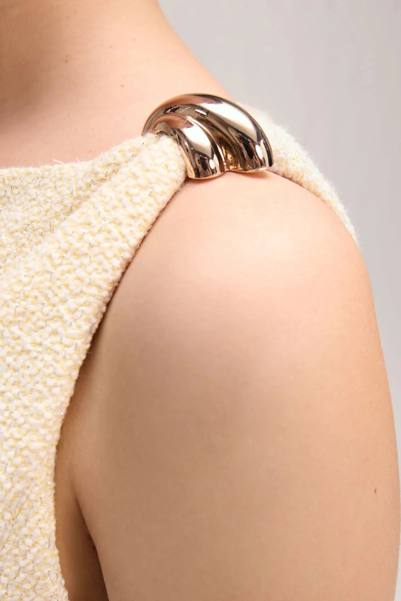 Mini Flared Tweed Dress