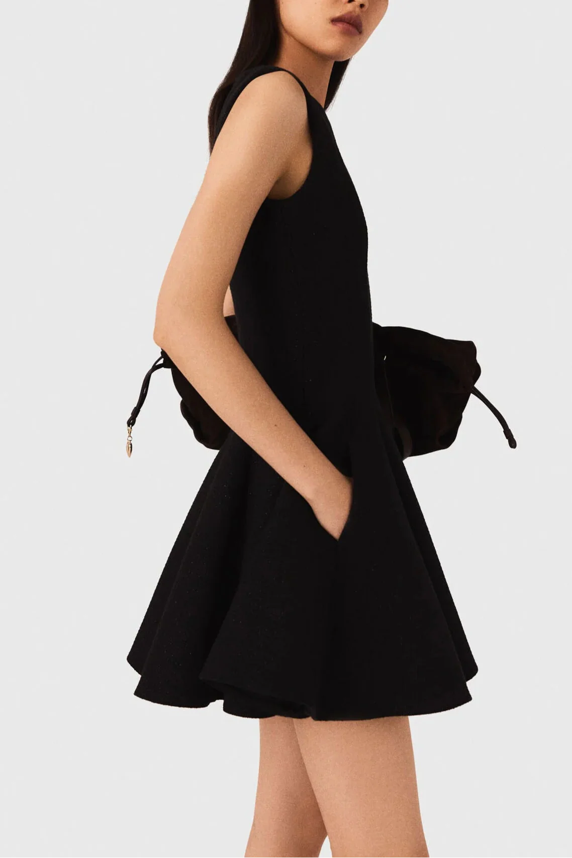 Mini Flared Tweed Dress