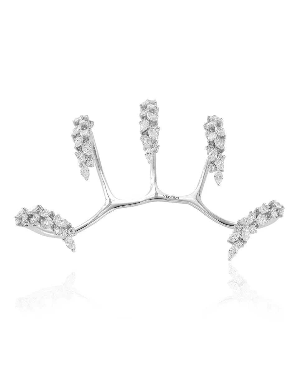 Zircon Claw Design Open Jewelry Bracelet Hand Decoration