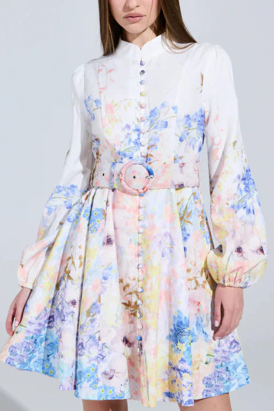 EXPENSIVE TASTE FLORAL MINI DRESS