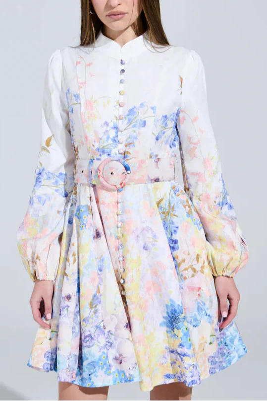 EXPENSIVE TASTE FLORAL MINI DRESS