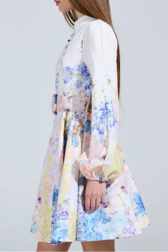 EXPENSIVE TASTE FLORAL MINI DRESS