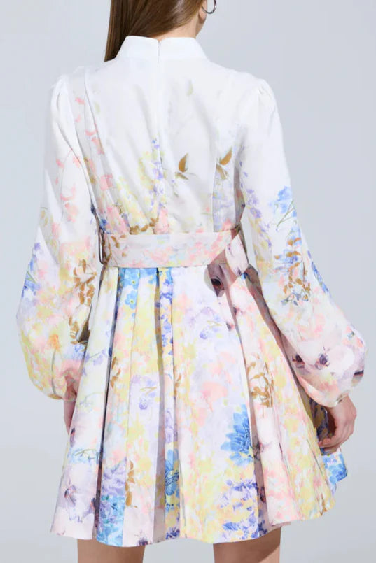 EXPENSIVE TASTE FLORAL MINI DRESS