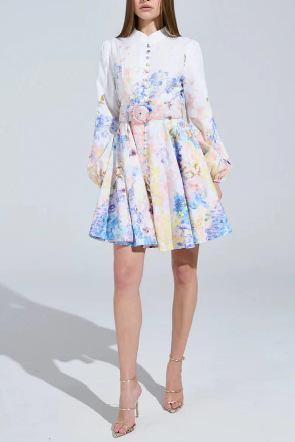 EXPENSIVE TASTE FLORAL MINI DRESS