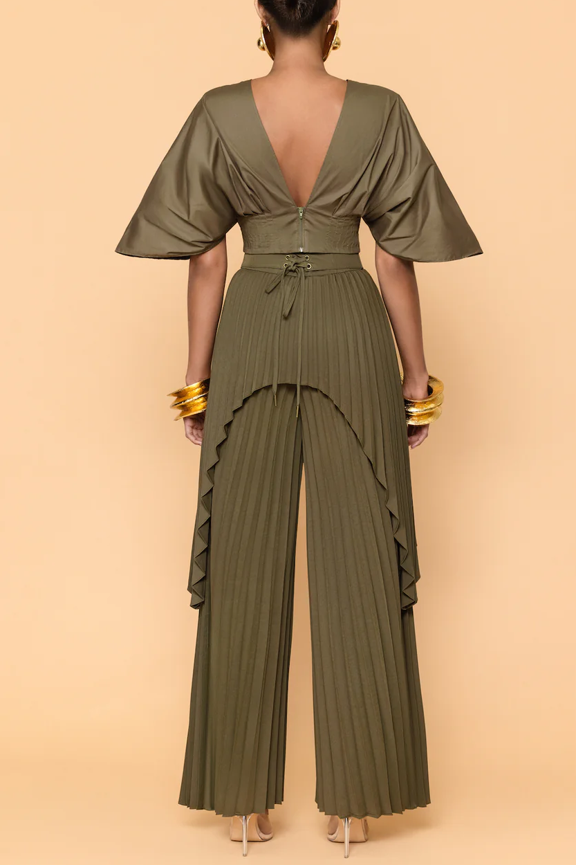 Pleated Lightweight Trousers