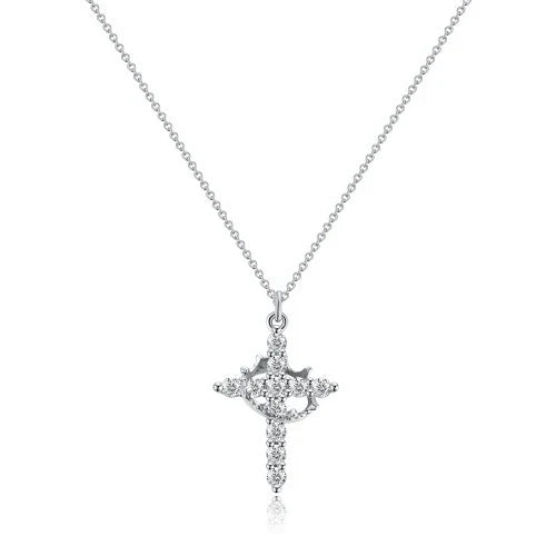 Cross & Crown Necklace