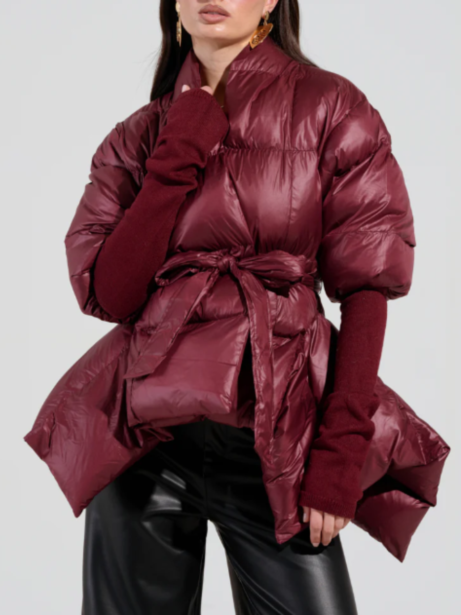 Waist-tied Down Jacket