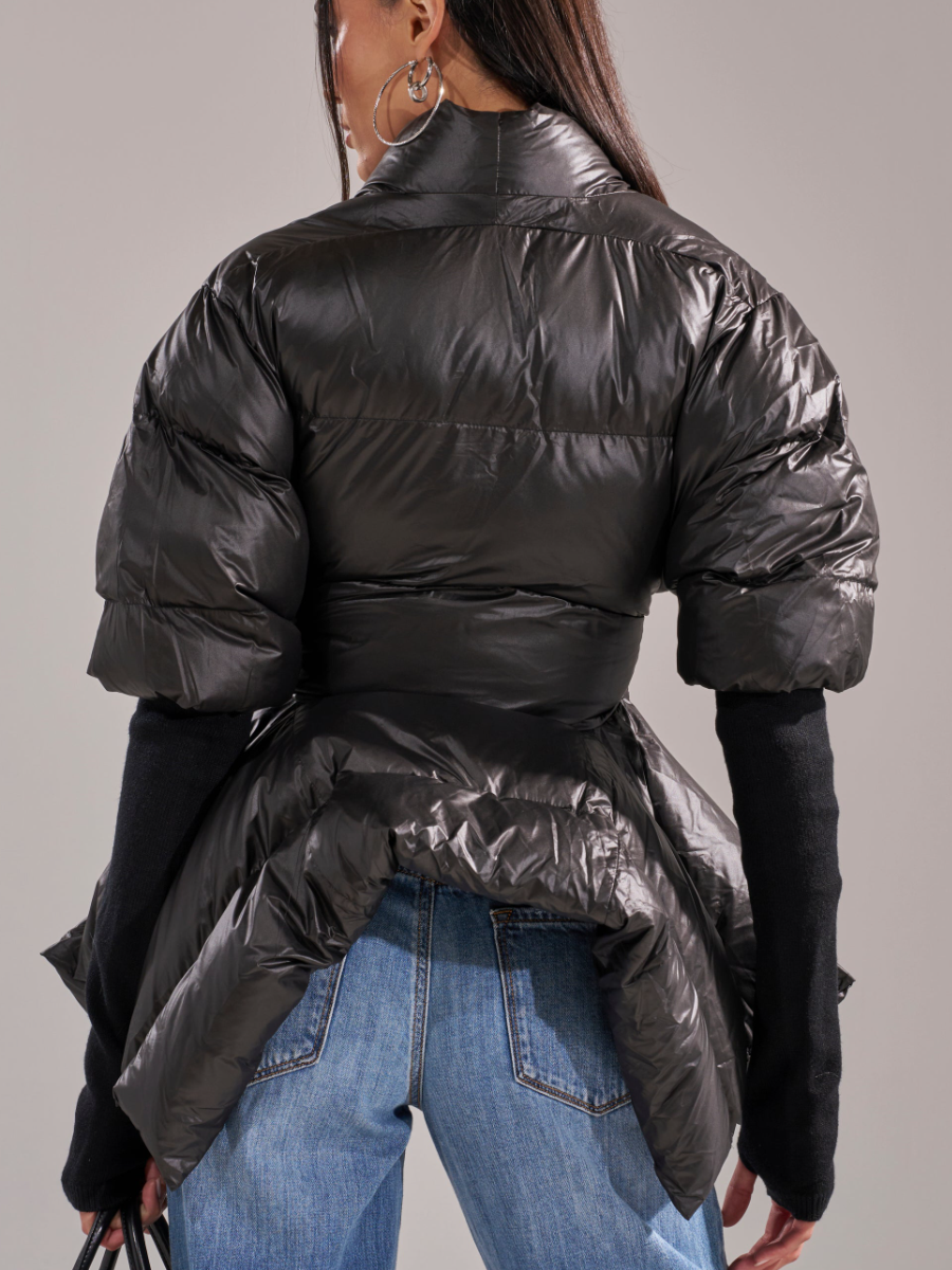 Waist-tied Down Jacket