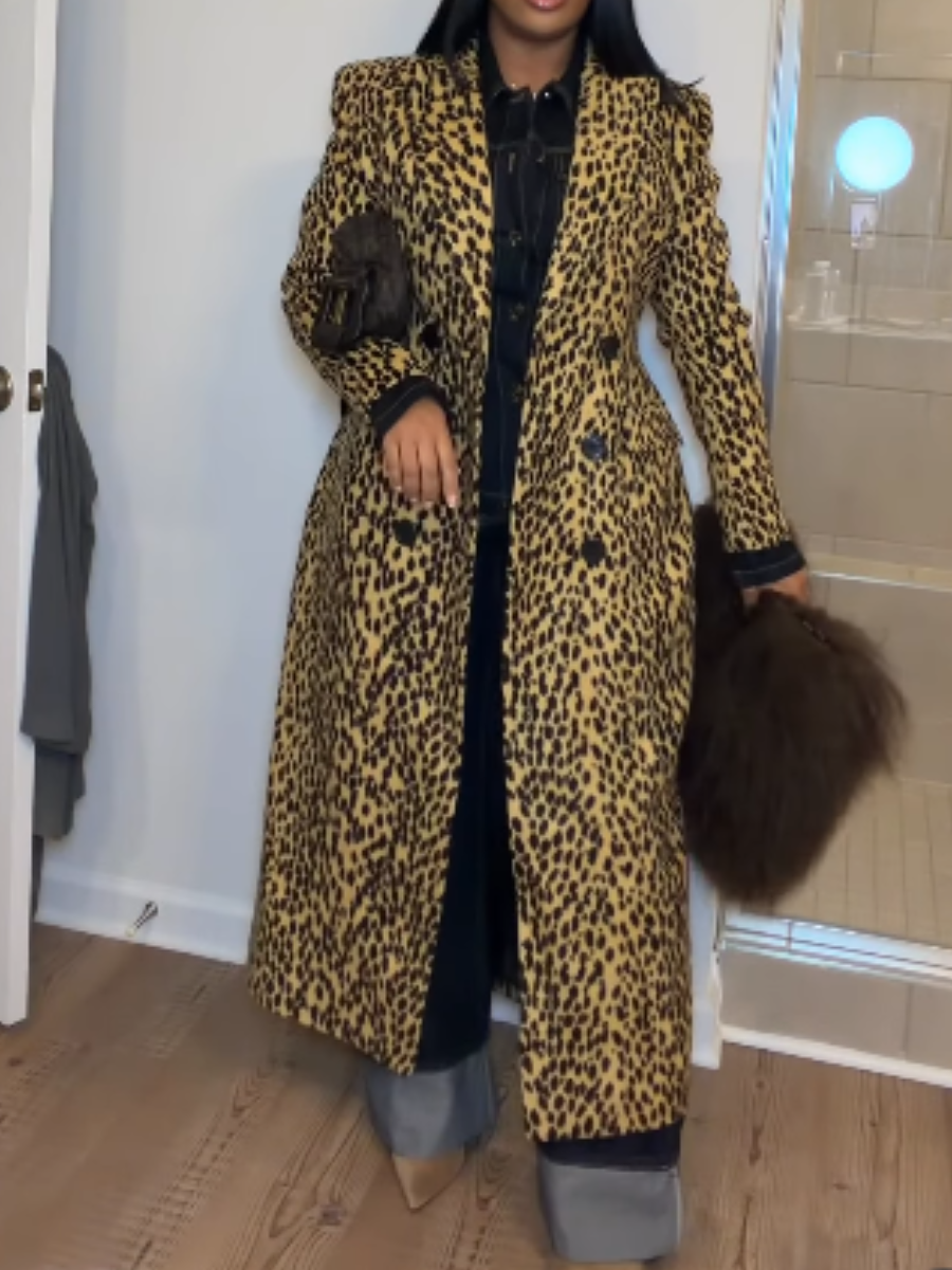 Leopard Long Coat