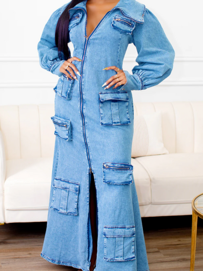 Denim Work Dress