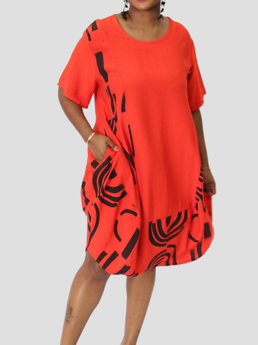 Comfy Printed Casual Dress