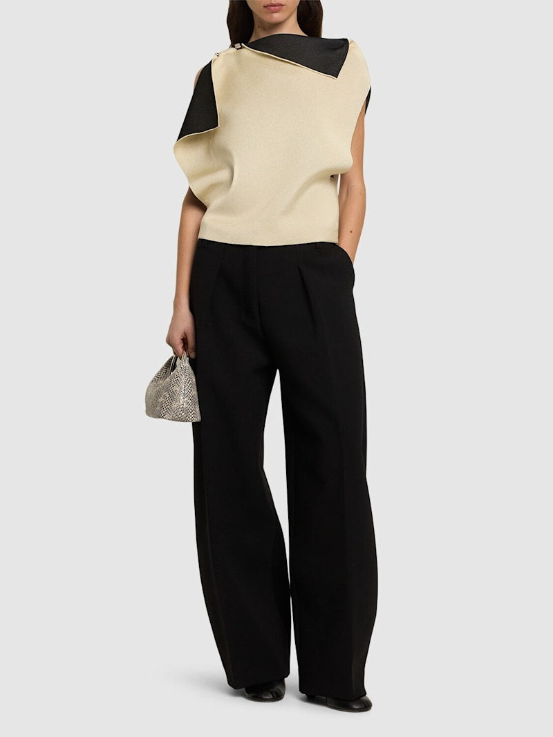 Trapèze Asymmetric Knitted Top