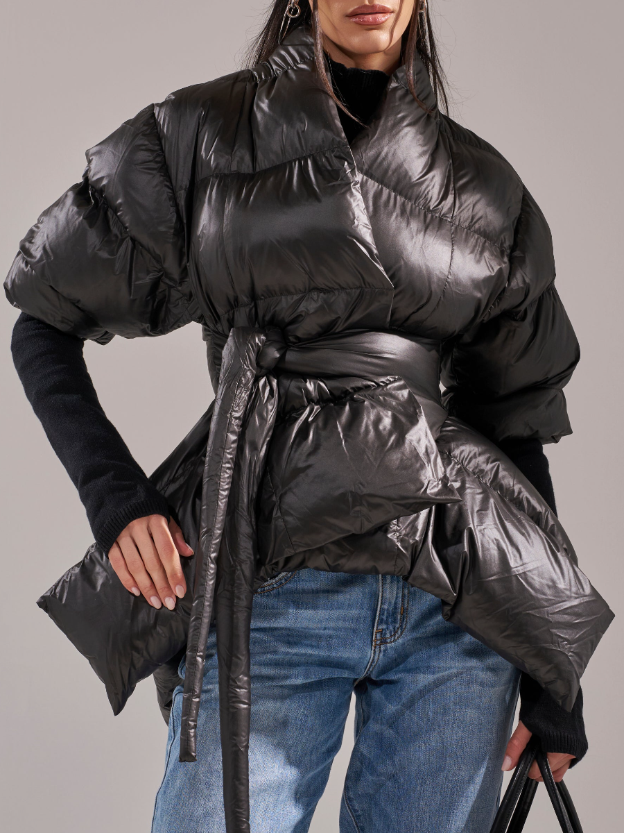 Waist-tied Down Jacket