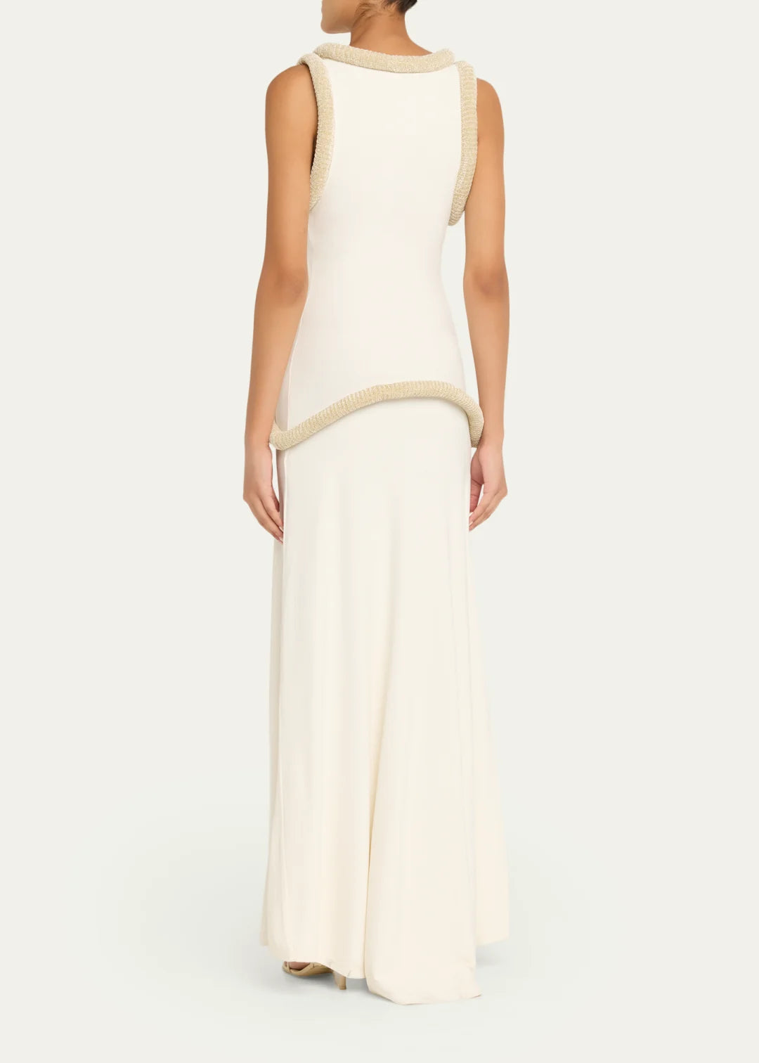 Tubular Chenille Sleeveless Maxi Dress