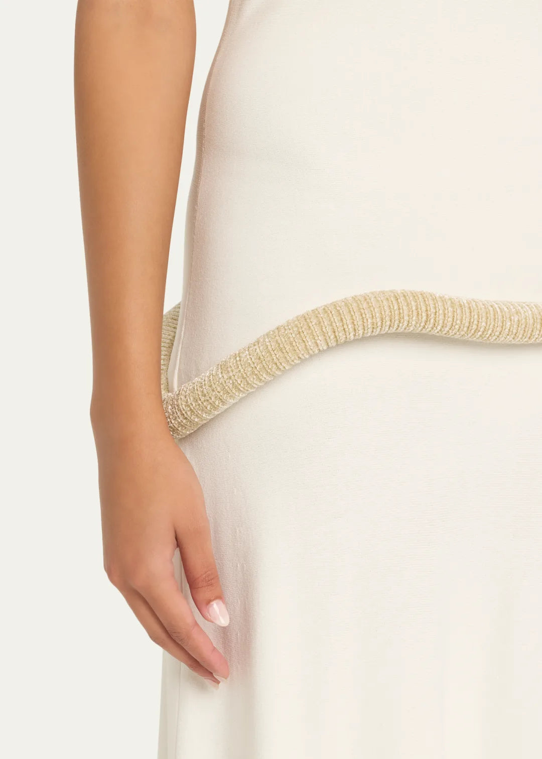 Tubular Chenille Sleeveless Maxi Dress