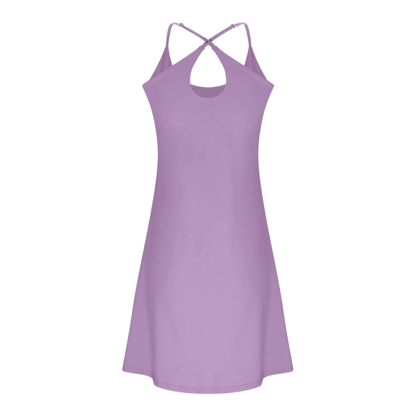The Ultimate Tummy Control Active Dress, Backless Dress Built in Shorts