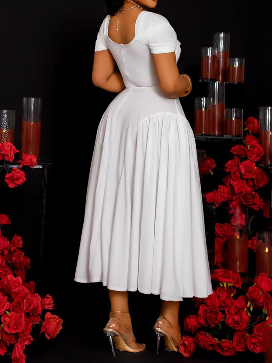 Elegant Tight Waist Dress