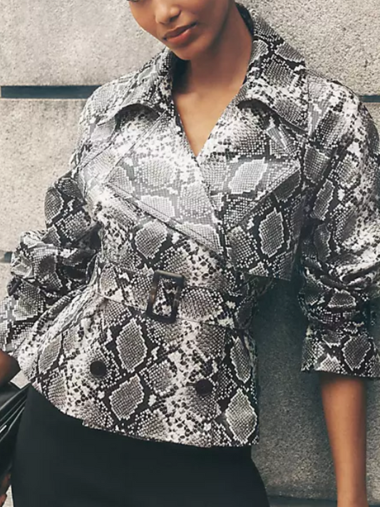 Snake Print Coat