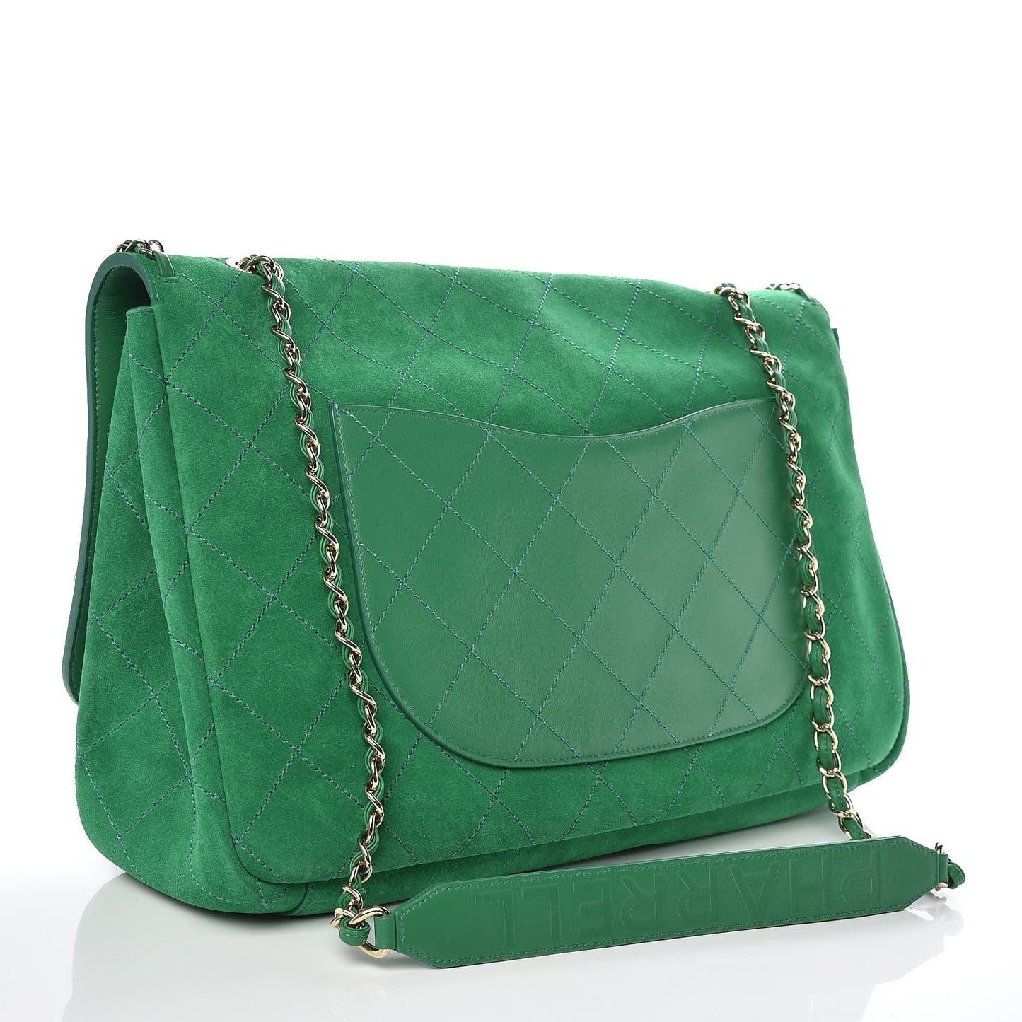 Double-C Suede XXL Classic Flap Bag