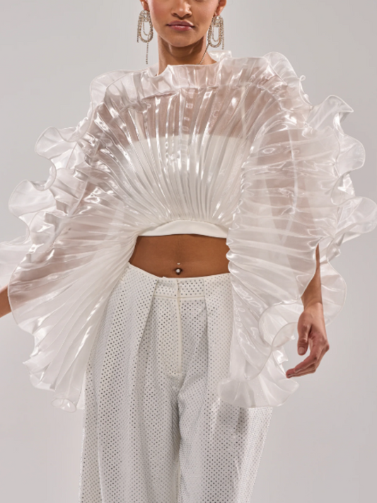 Scalloped Translucent Top