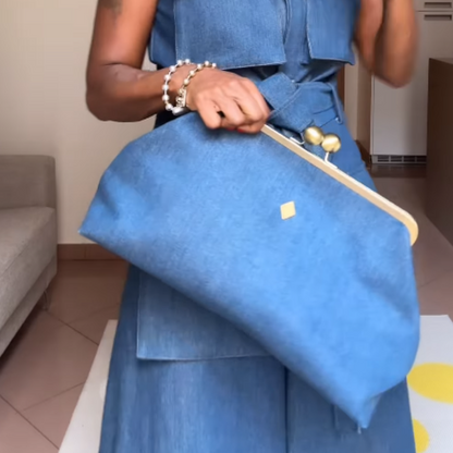 Denim Clutch