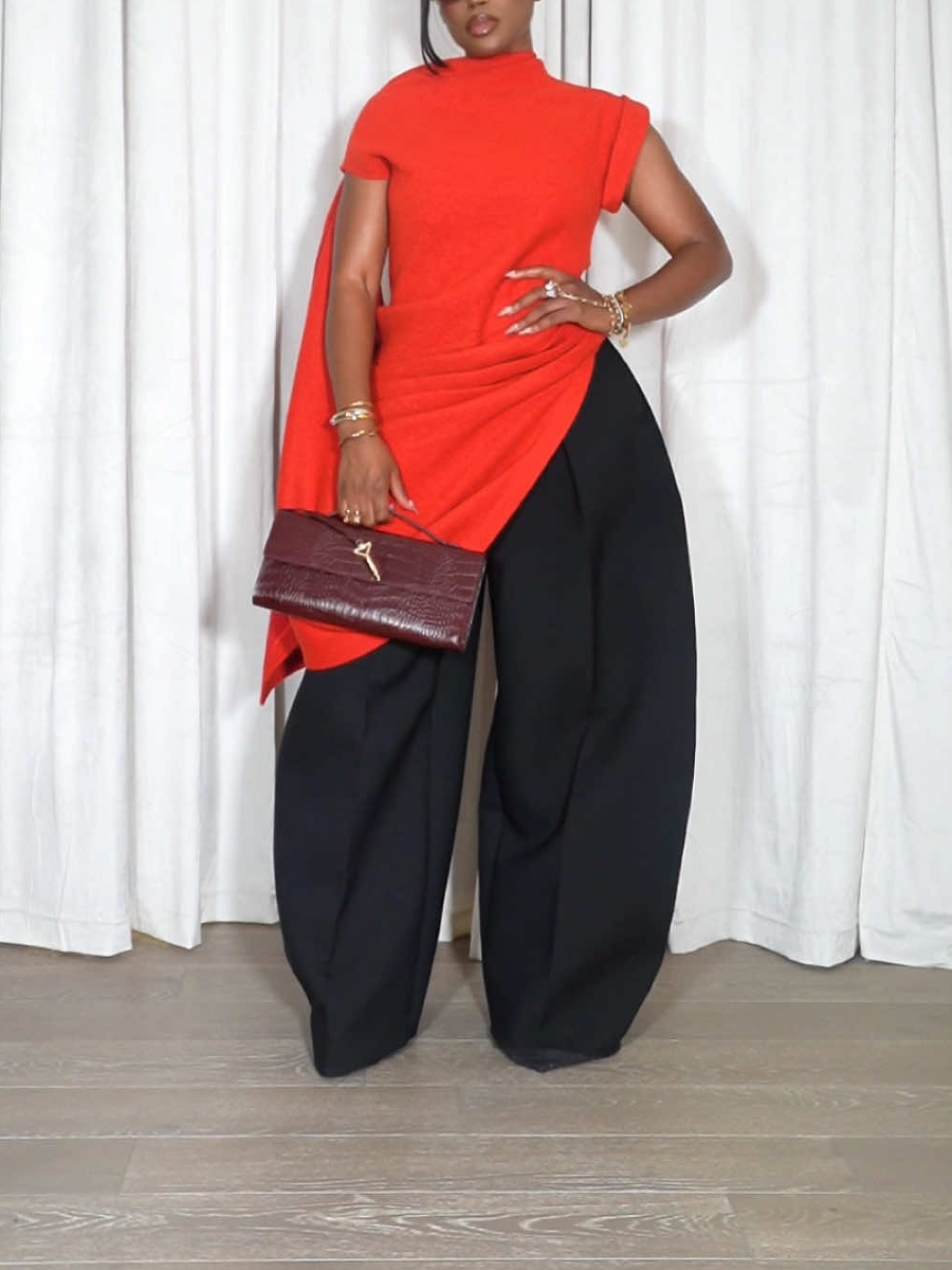 Asymmetrical Draped Top