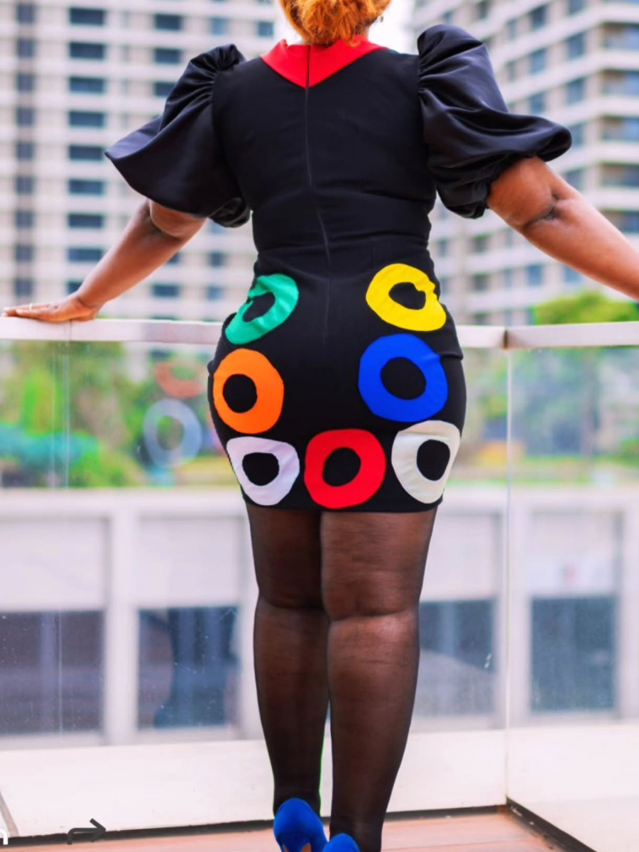 Classy Colorful Mini Dress