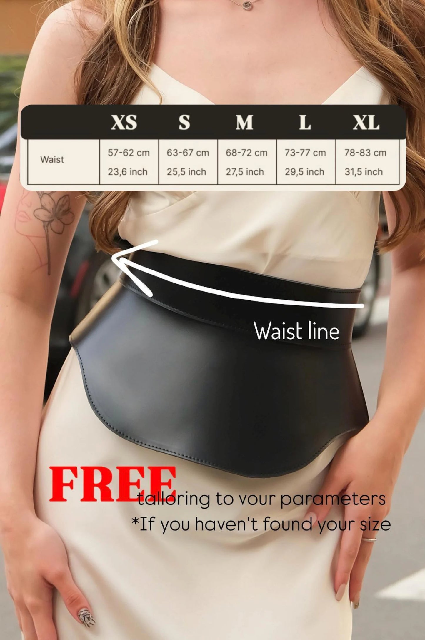 Crazy Horse Leather Peplum Belt - Corset Style Waist Cincher