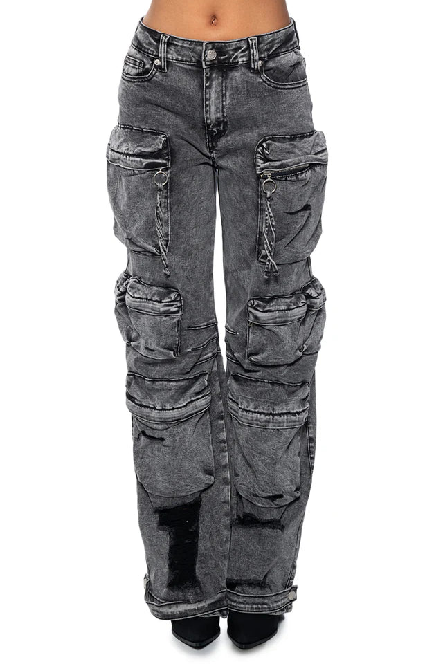 Something Wild Denim Cargo Pants