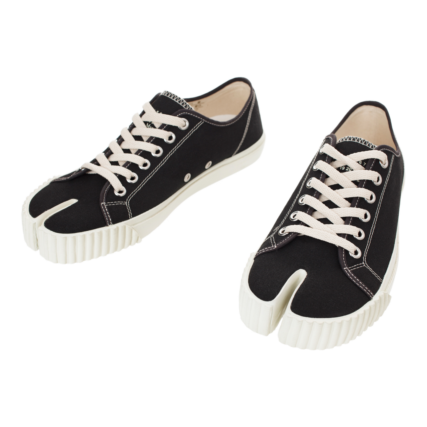 Tabi-Style Canvas Split-Toe Sneakers